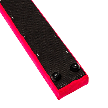2.4m (8FT) Gymnastics Folding Balance Beam Pink Synthetic Suede V63-827851