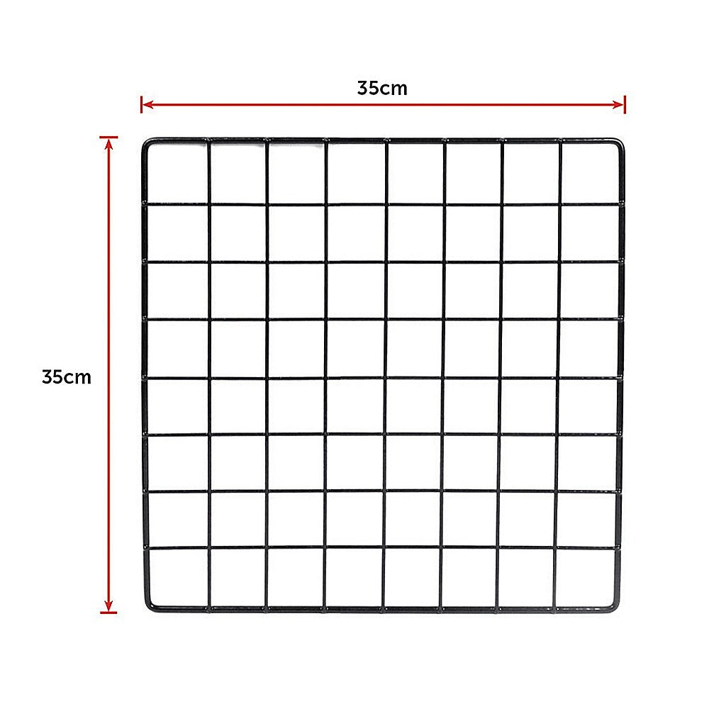 12 Cube Wire Grid Organiser Bookcase Storage Cabinet Wardrobe Closet Black V63-827861