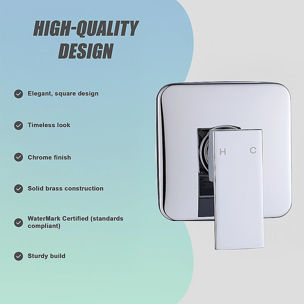 Shower Bath Mixer Tap Bathroom WATERMARK Approved - Chrome V63-827881