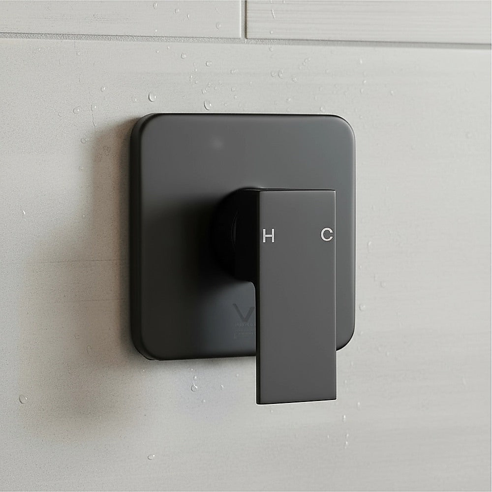 Shower Bath Mixer Tap Bathroom WATERMARK Approved - Electroplated Matte Black V63-827891