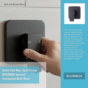 Shower Bath Mixer Tap Bathroom WATERMARK Approved - Electroplated Matte Black V63-827891