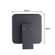 Shower Bath Mixer Tap Bathroom WATERMARK Approved - Electroplated Matte Black V63-827891