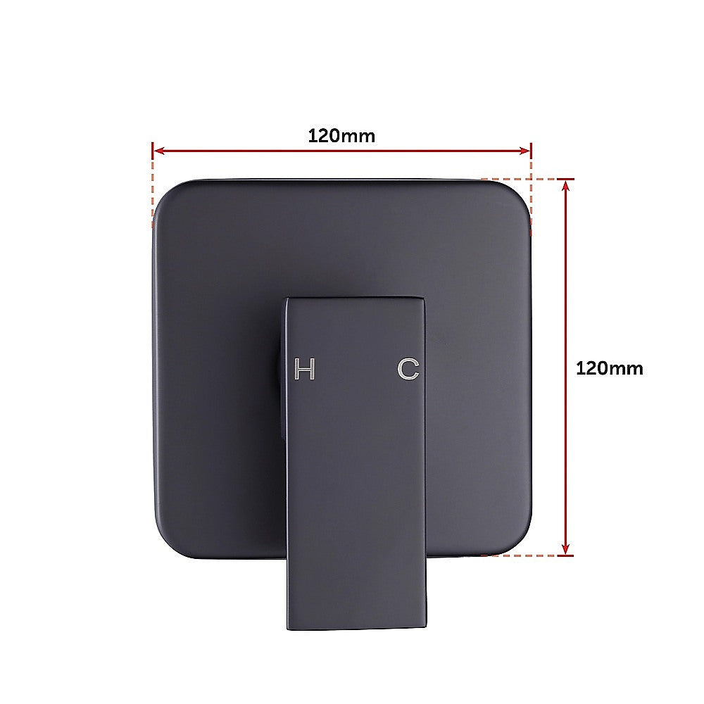 Shower Bath Mixer Tap Bathroom WATERMARK Approved - Electroplated Matte Black V63-827891