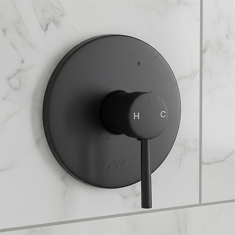 Shower Bath Mixer Tap Bathroom Electroplated Matte Black V63-827911