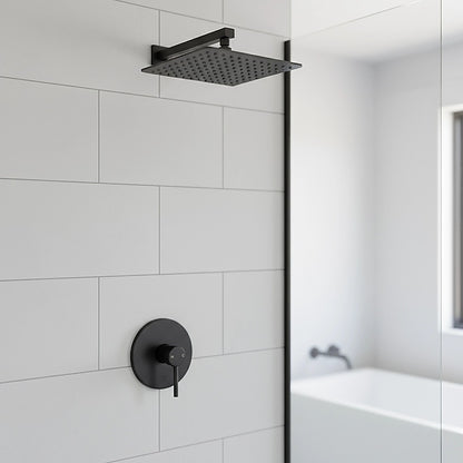 Shower Bath Mixer Tap Bathroom Electroplated Matte Black V63-827911