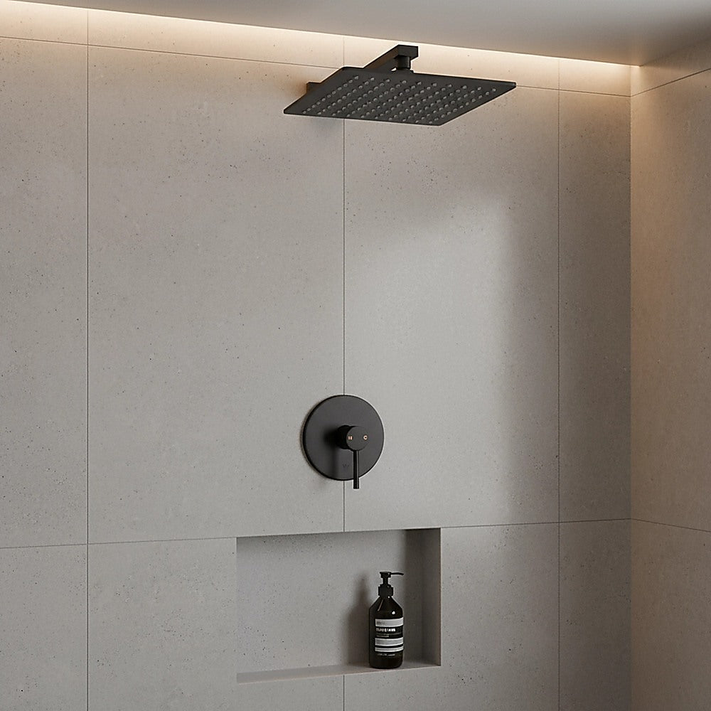 Shower Bath Mixer Tap Bathroom Electroplated Matte Black V63-827911