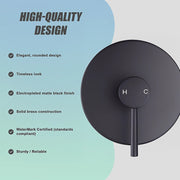 Shower Bath Mixer Tap Bathroom Electroplated Matte Black V63-827911