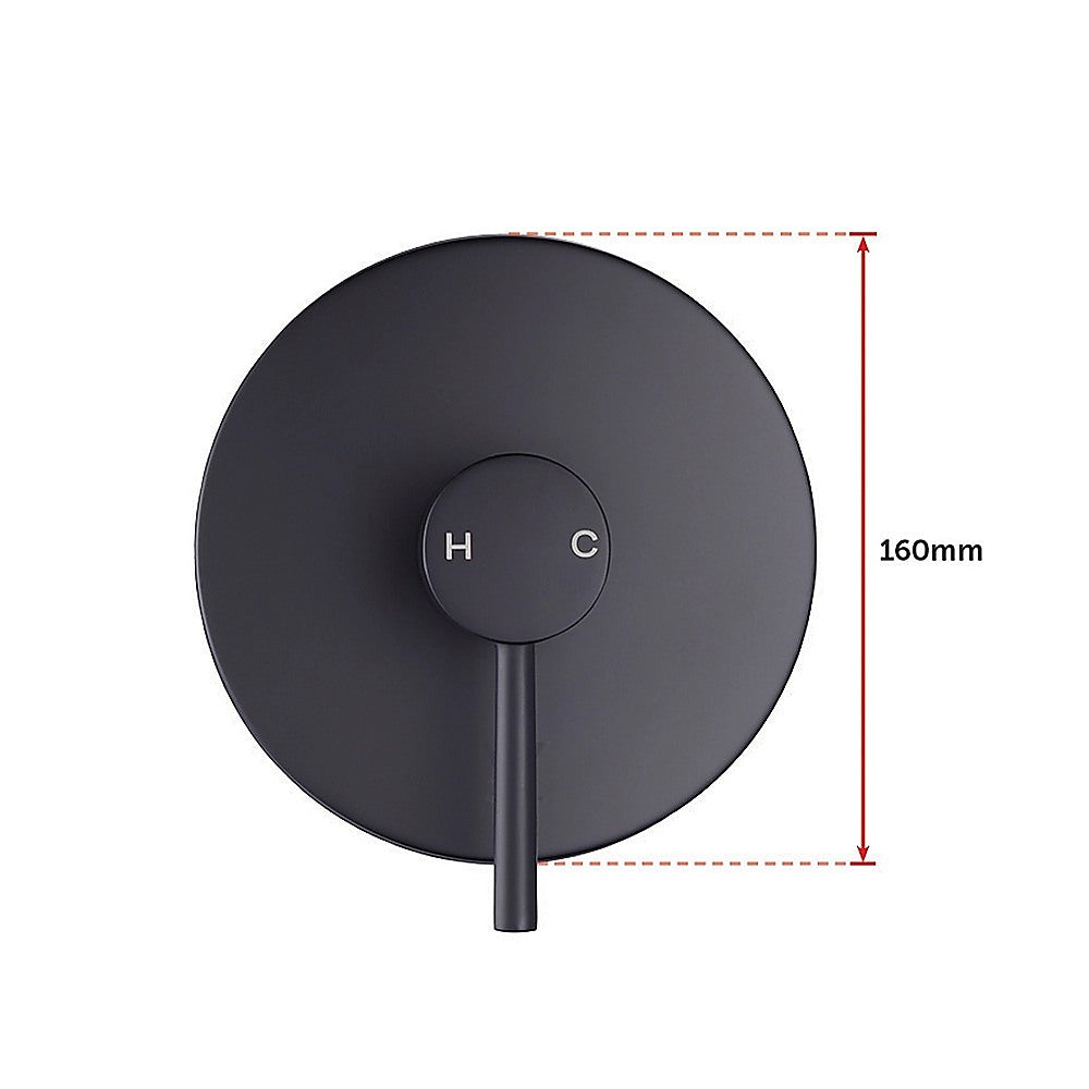 Shower Bath Mixer Tap Bathroom Electroplated Matte Black V63-827911