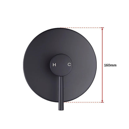 Shower Bath Mixer Tap Bathroom Electroplated Matte Black V63-827911