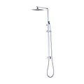 WELS 8" Rain Shower Head Set Square Dual Heads Faucet High Pressure Hand Held V63-827931