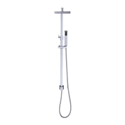 WELS 8" Rain Shower Head Set Square Dual Heads Faucet High Pressure Hand Held V63-827931