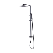 WELS 8" Rain Shower Head Set Square Dual Heads Faucet High Pressure Hand Held V63-827941