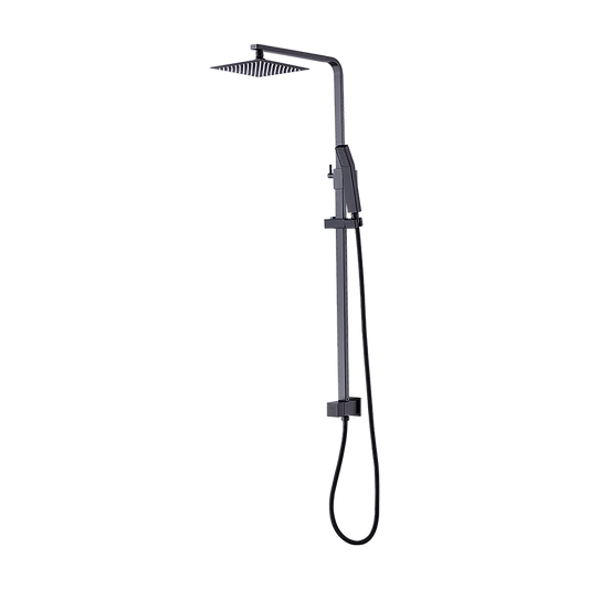 WELS 8" Rain Shower Head Set Square Dual Heads Faucet High Pressure Hand Held V63-827941