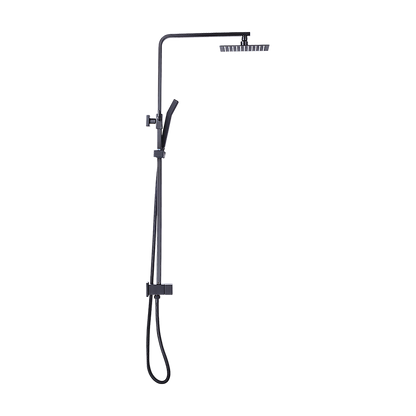 WELS 8" Rain Shower Head Set Square Dual Heads Faucet High Pressure Hand Held V63-827941
