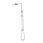 WELS 8" Rain Shower Head Set Square Dual Heads Faucet High Pressure With Mixer V63-827951