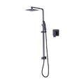 WELS 8" Rain Shower Head Set Square Dual Heads Faucet High Pressure With Mixer V63-827961