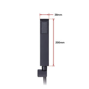 WELS 8" Rain Shower Head Set Square Dual Heads Faucet High Pressure With Mixer V63-827961