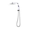 WELS 8" Rain Shower Head Set Square Dual Heads Faucet High Pressure Hand Held V63-828021