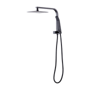 WELS 8" Rain Shower Head Set Square Dual Heads Faucet High Pressure Hand Held V63-828041