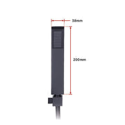 WELS 8" Rain Shower Head Set Square Dual Heads Faucet High Pressure Hand Held V63-828041