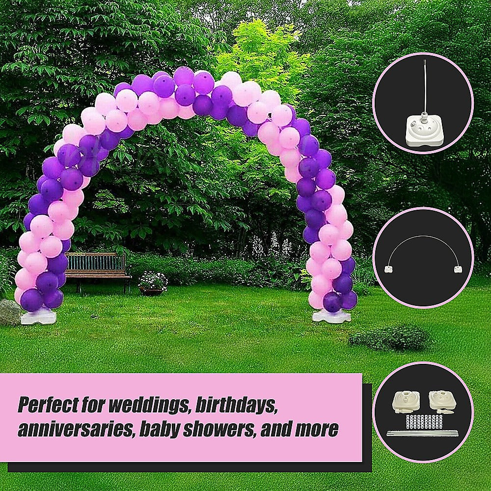 3x4m Full Set Balloon Arch Column Kit Floor Base Stand For Wedding & Party V63-828081
