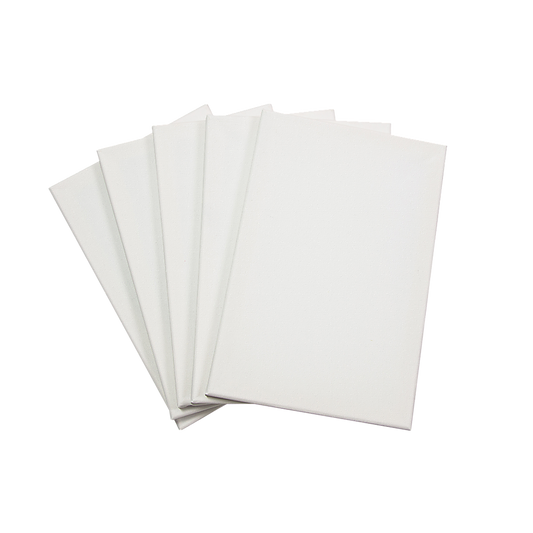 5 pack of 20x30cm Artist Blank Stretched Canvas Canvases Art Large White Range Oil Acrylic Wood V63-828091