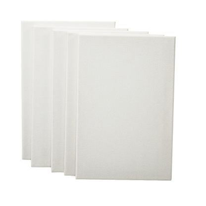 5 pack of 20x30cm Artist Blank Stretched Canvas Canvases Art Large White Range Oil Acrylic Wood V63-828091