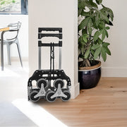 Stair Climbing Trolley 6 Wheels Aluminium Folding Hand Cart Climb Steps V63-828111