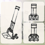 Stair Climbing Trolley 6 Wheels Aluminium Folding Hand Cart Climb Steps V63-828111
