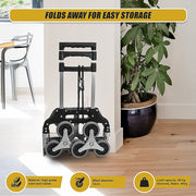 Stair Climbing Trolley 6 Wheels Aluminium Folding Hand Cart Climb Steps V63-828111