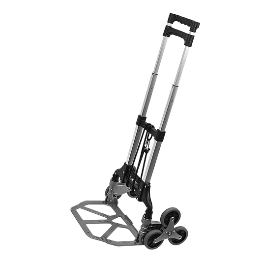 Stair Climbing Trolley 6 Wheels Aluminium Folding Hand Cart Climb Steps V63-828111