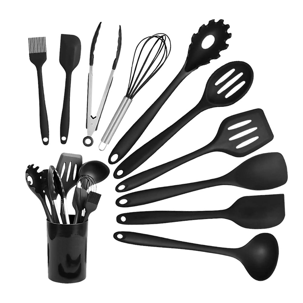 11pcs Kitchen Utensil Set Silicone Heat-Resistant Non-Stick Kitchen Utensils kit V63-828121