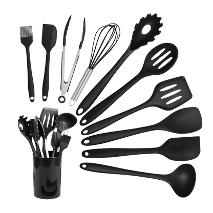 11pcs Kitchen Utensil Set Silicone Heat-Resistant Non-Stick Kitchen Utensils kit V63-828121