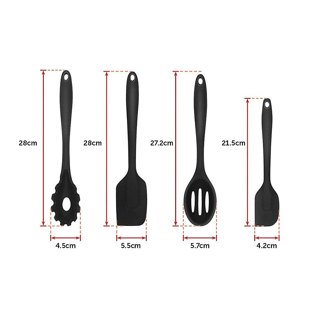 11pcs Kitchen Utensil Set Silicone Heat-Resistant Non-Stick Kitchen Utensils kit V63-828121