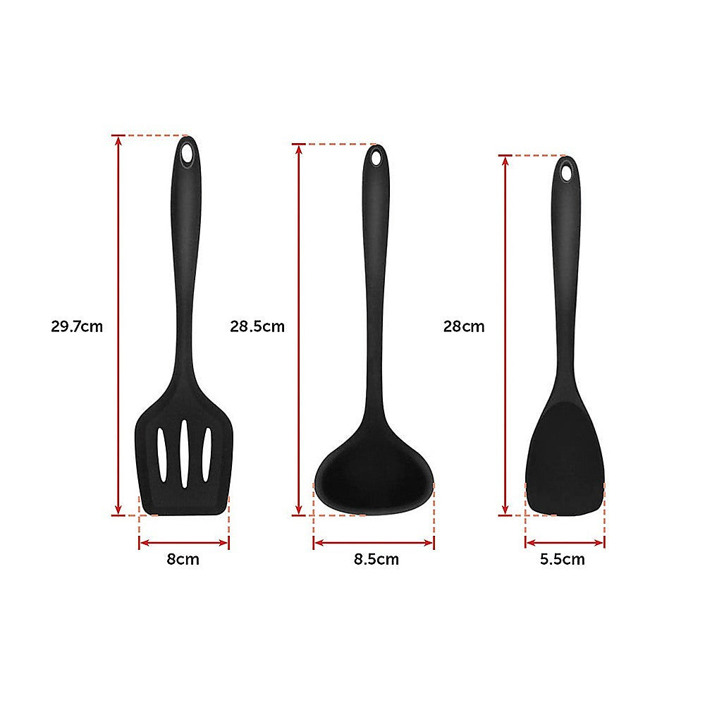 11pcs Kitchen Utensil Set Silicone Heat-Resistant Non-Stick Kitchen Utensils kit V63-828121