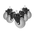 5x Office Chair Caster Wheels Set - Heavy Duty Universal Replacement for All Floors V63-828141