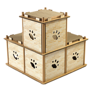 Cat Cardboard House Tree Tower Condo Scratcher Pet Post Pad Mat Furniture