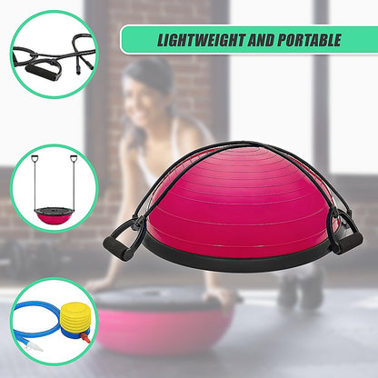 Yoga Balance Trainer Exercise Ball for Arm, Leg, Core Workout with Pump, 2 Resistance Bands V63-828181