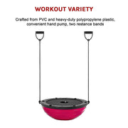Yoga Balance Trainer Exercise Ball for Arm, Leg, Core Workout with Pump, 2 Resistance Bands V63-828181
