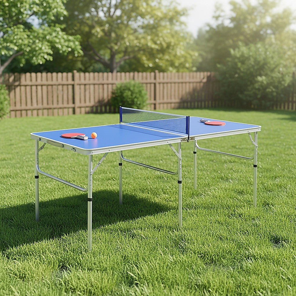 152cm Portable Tennis Table, Folding Ping Pong Table Game Set V63-828191