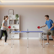 152cm Portable Tennis Table, Folding Ping Pong Table Game Set V63-828191