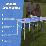 152cm Portable Tennis Table, Folding Ping Pong Table Game Set V63-828191