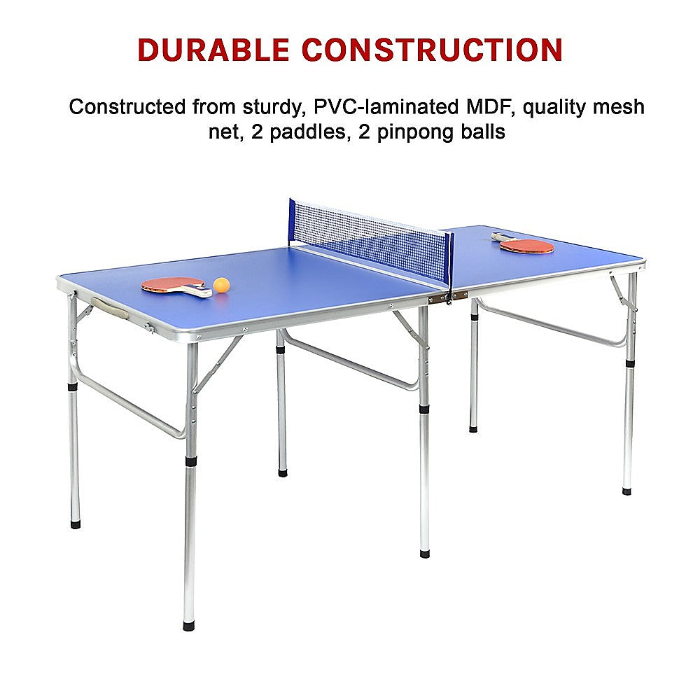 152cm Portable Tennis Table, Folding Ping Pong Table Game Set V63-828191