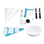 164Pcs Cake Decorating Kit Turntable Rotating Baking Flower Icing Piping Nozzles V63-828201