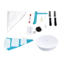 164Pcs Cake Decorating Kit Turntable Rotating Baking Flower Icing Piping Nozzles V63-828201