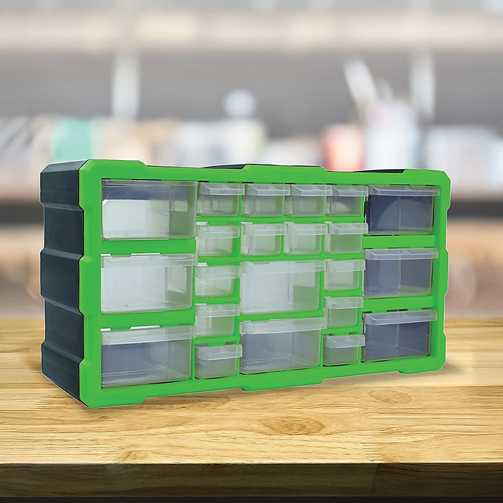 22 Multi Drawer Parts Storage Cabinet Unit Organiser Home Garage Tool Box V63-828221
