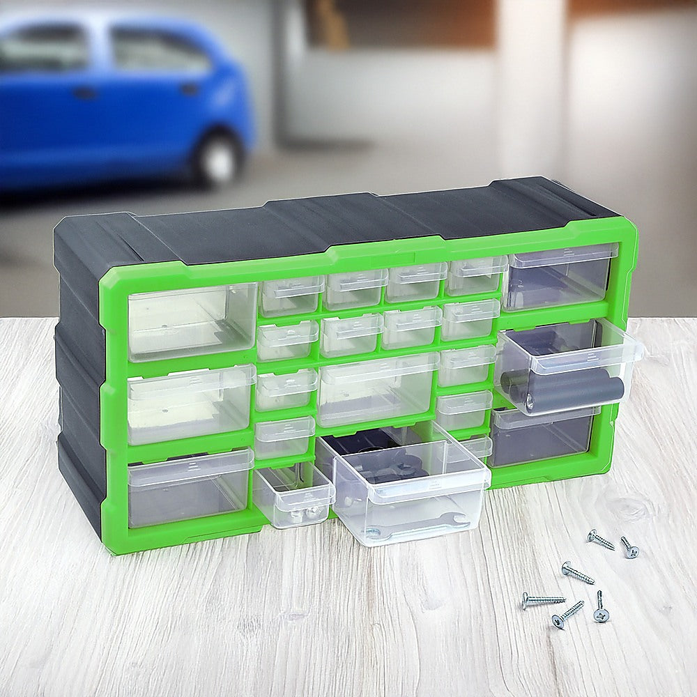 22 Multi Drawer Parts Storage Cabinet Unit Organiser Home Garage Tool Box V63-828221