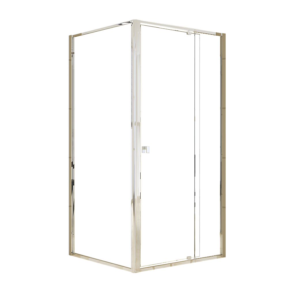 Semi Frameless Shower Screen (98~106)x 195cm & (89~92)x 195cm Side AS/NZS Glass V63-828681