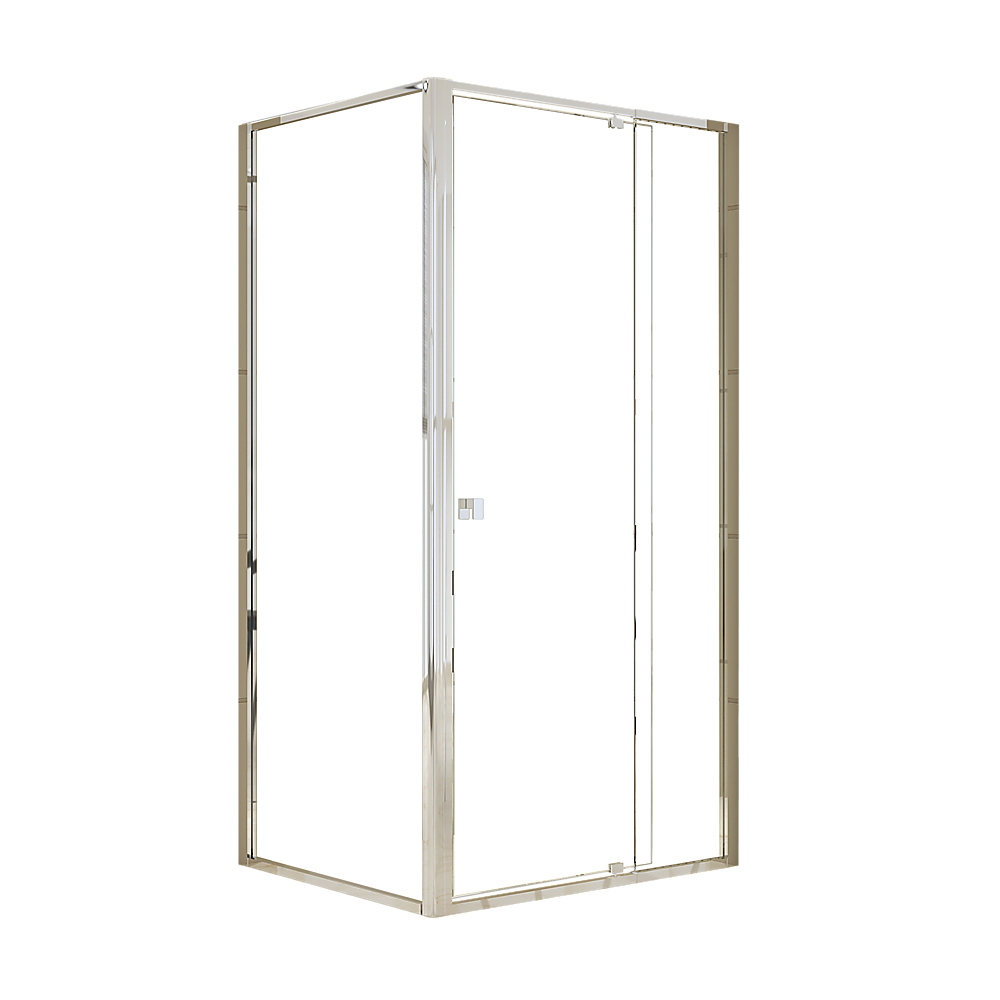 Semi Frameless Shower Screen (98~106)x 195cm & (77~80)x 195cm Side AS/NZS Glass V63-828721