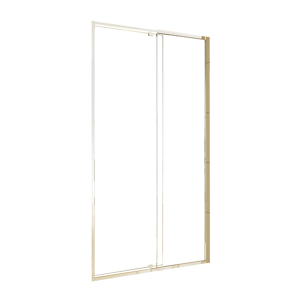 Adjustable Semi Frameless Shower Screen (114~122) x 195cm Australian Safety Glass V63-828731